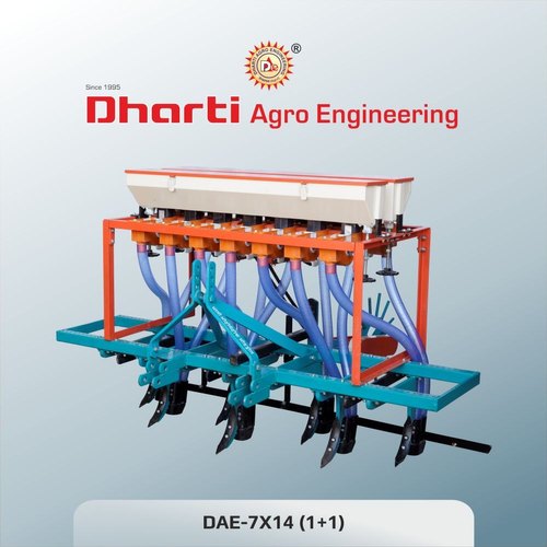 Dharti 7 Row Tractor Drawn Seed Cum Fertilizer Drill