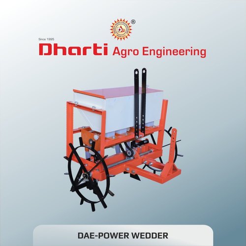 Dharti Power Weeder Operated Seed Cum Fertilizer Drill